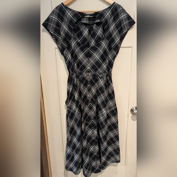 Patagonia San Benito Green Plaid Dress Women's 10 - Picture 4 of 4
